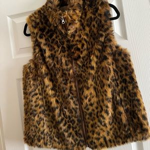 J.Crew leopard vest